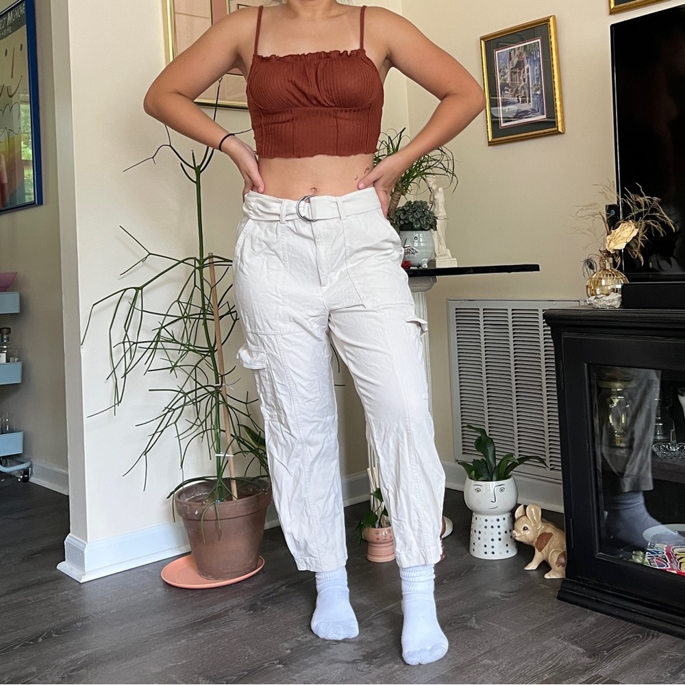 cream cargo pants